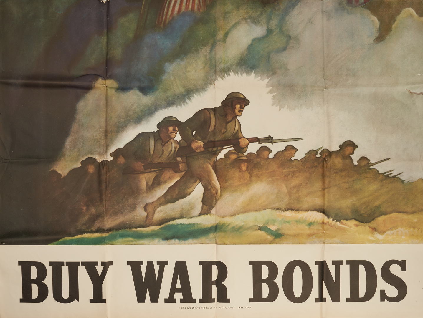 Lot 641: WWII U. S. Propaganda Poster, Uncle Sam
