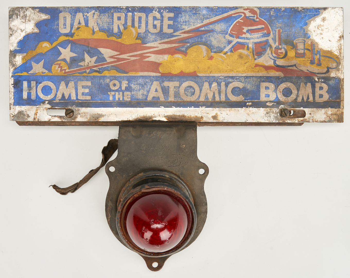 Lot 647: Oak Ridge Atomic Bomb Topper & Bank Thermometer