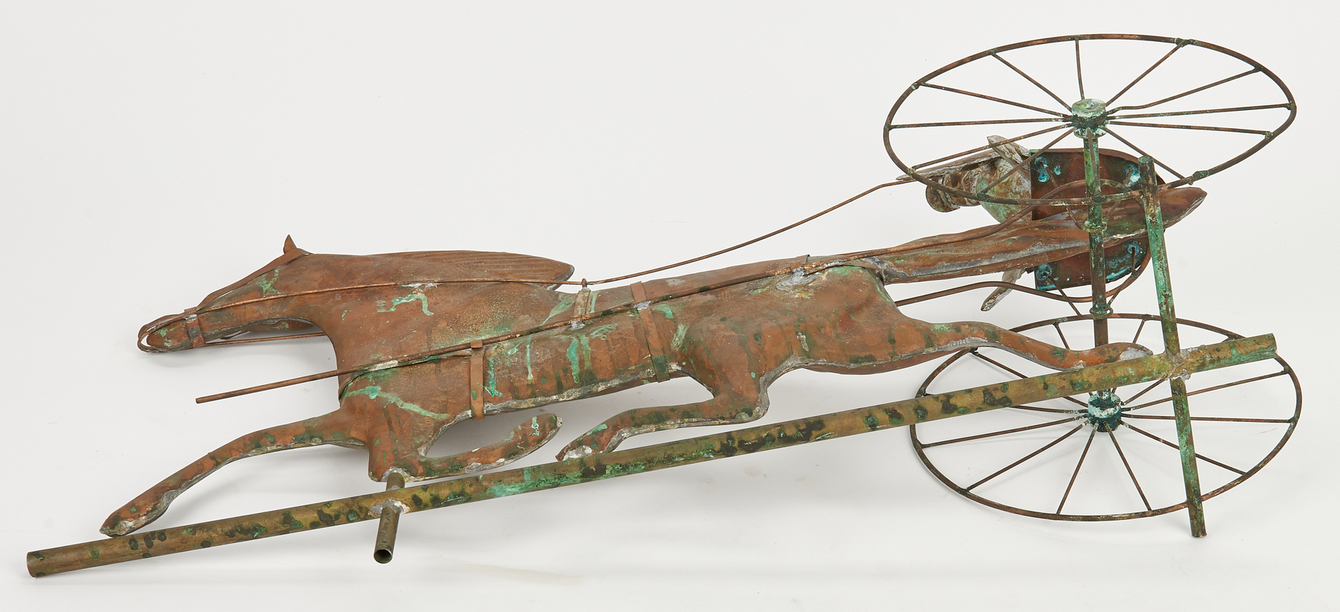 Lot 651: Pair of American Weathervanes, incl. Horse & Cow