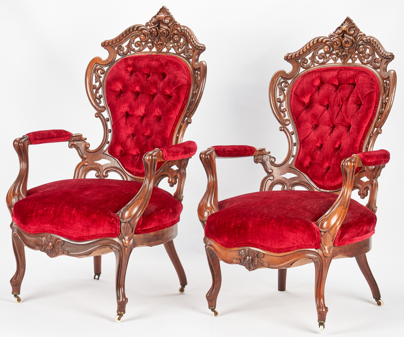 Lot 701: Four Stanton Hall Meeks Chairs: 2 Armchairs & 2 Sidechairs