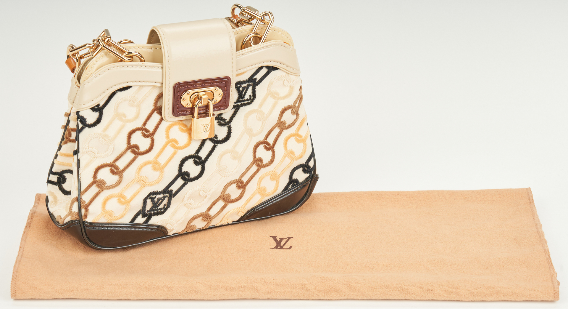 Lot 702: Louis Vuitton "Velvet Chains" Mini Linda Handbag, Marc Jacobs