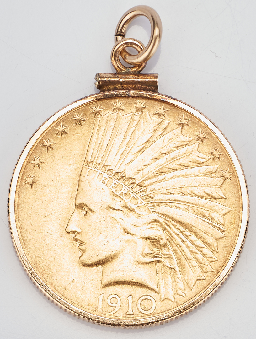 Lot 734: 2 U.S. $10 Gold Coins, incl. 1897 Liberty Head, 1910 Indian Head