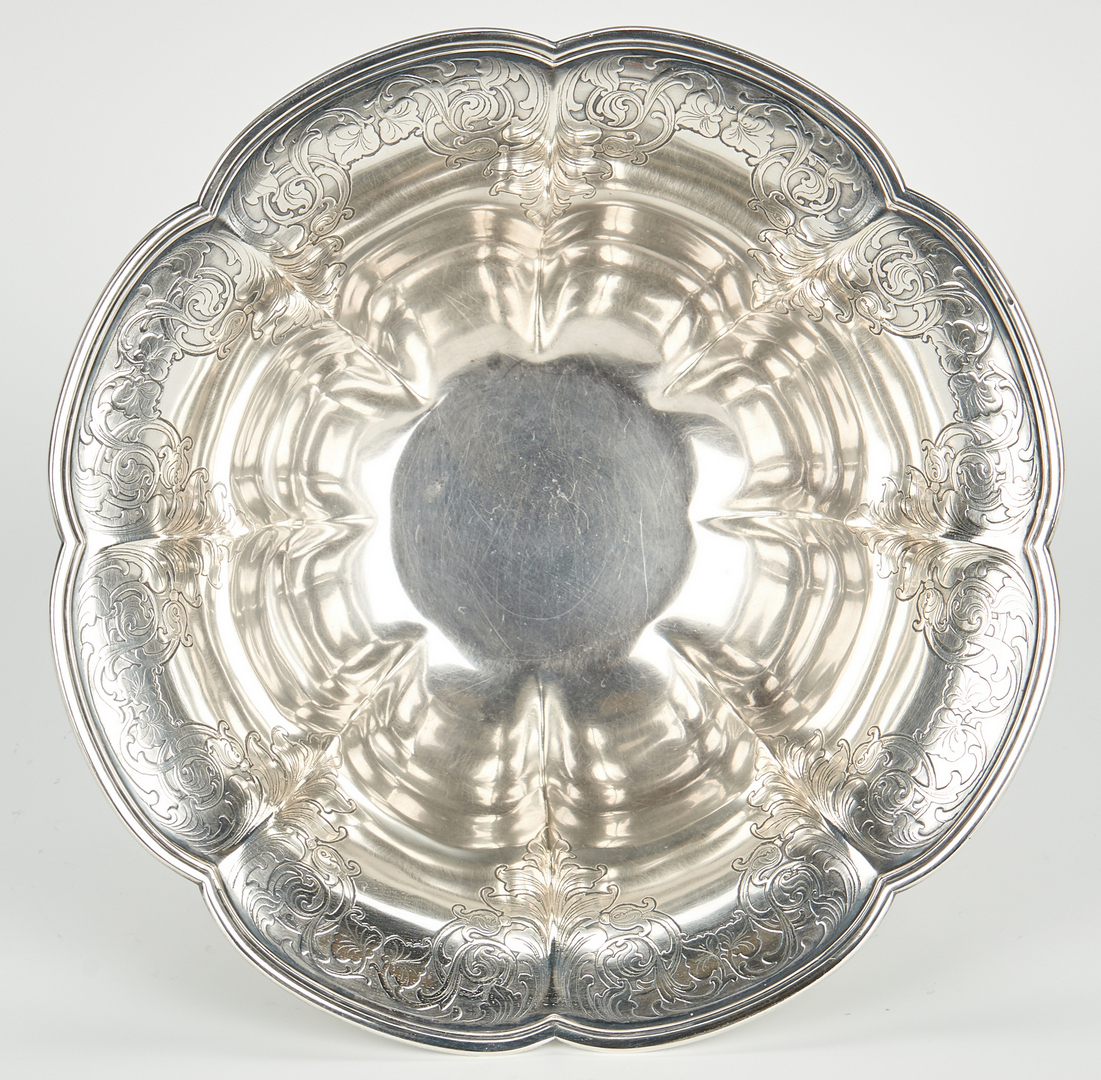 Lot 755: Tiffany & Co. Art Nouveau Sterling Silver Footed Bowl