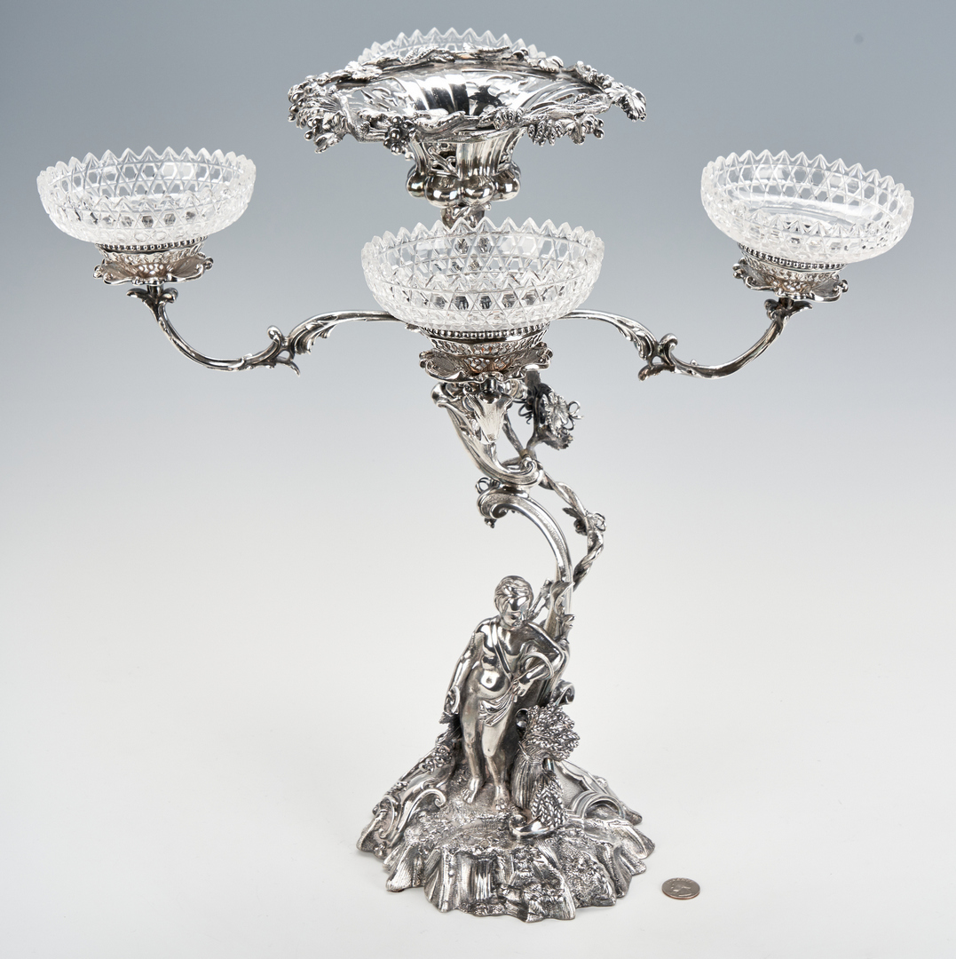Lot 757: Victorian Figural Epergne