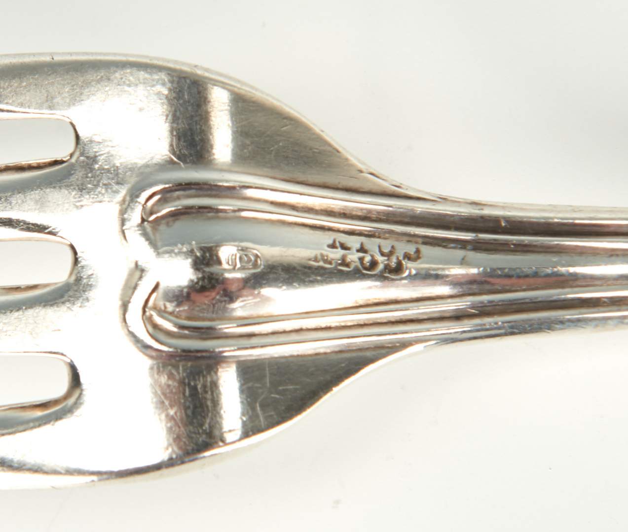 Lot 75: Two Coin Silver Forks, Bell & Bros. TX