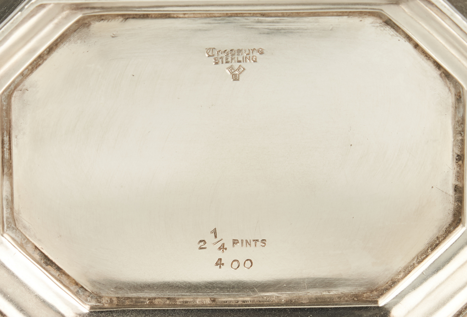 Lot 800: 5 Pc. Sterling Silver Tea Set, Treasure Pattern