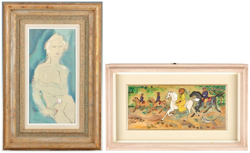 Lot 822: Sterling Strauser, Nude and Dorothy Strauser Oil