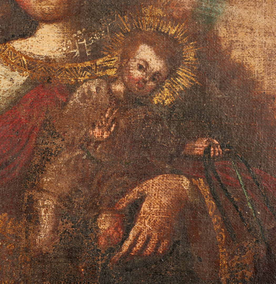 Lot 83: Cuzco School Painting, Madonna and Child