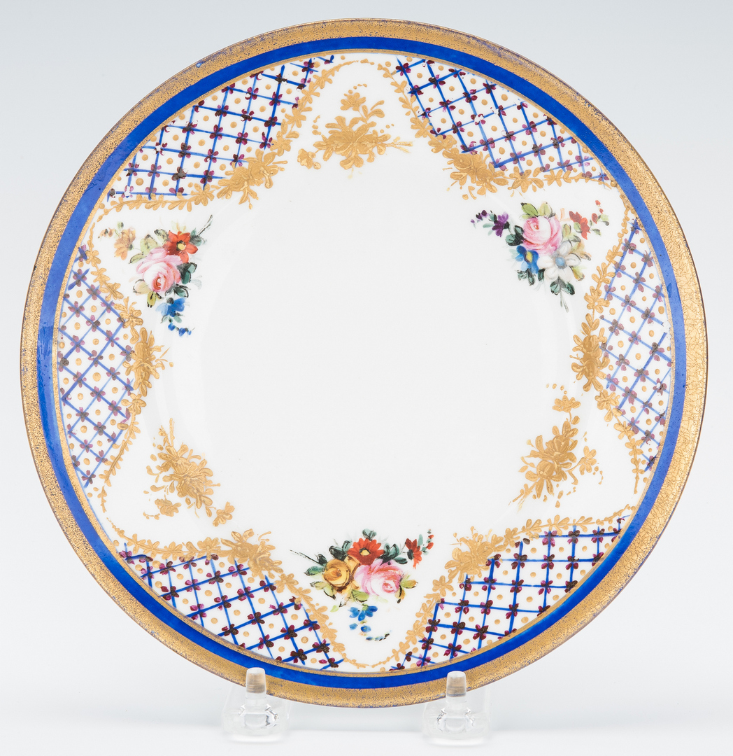 Lot 842: Sevres Style Porcelain Ecuelle w/ Underplate & Cover