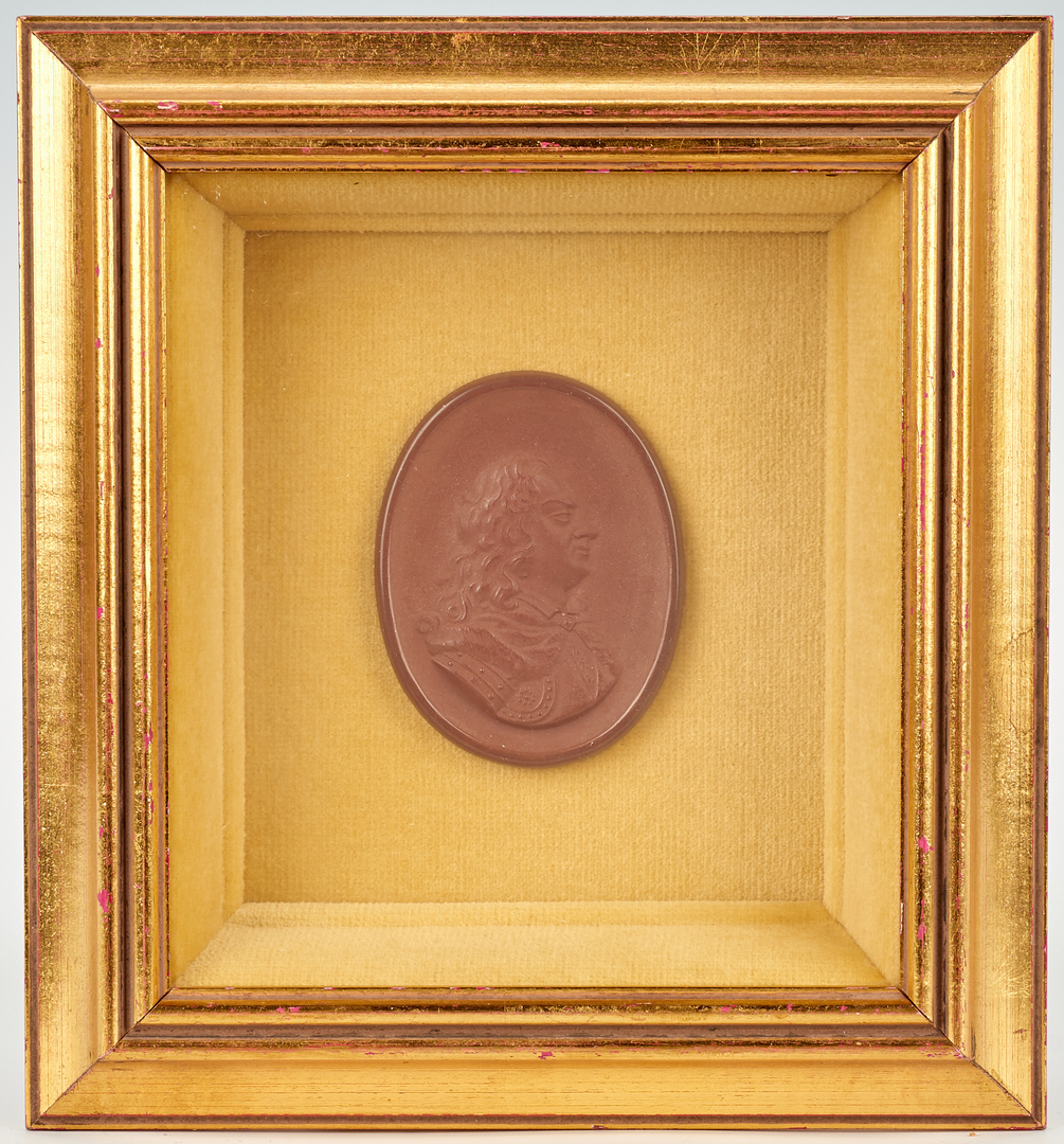 Lot 851: 2 Miniature Portraits plus Meissen Medallion