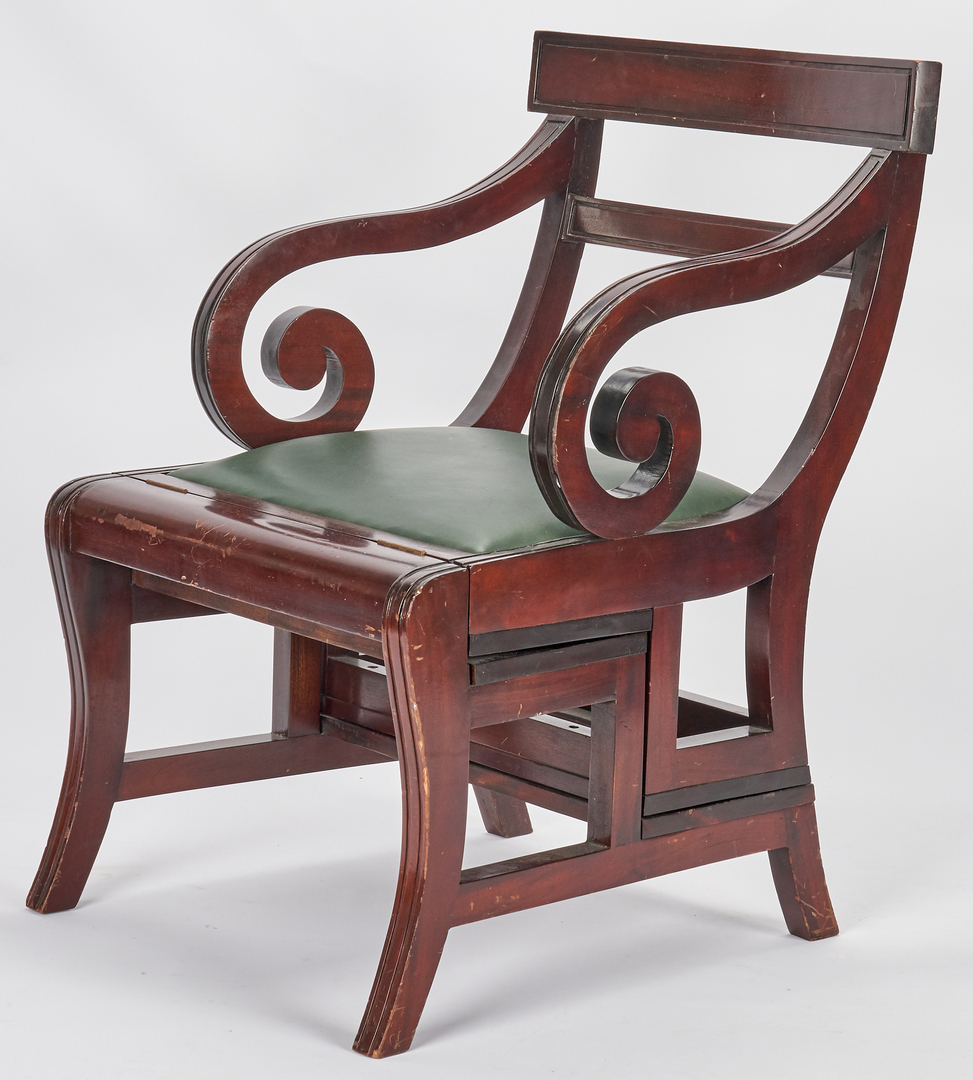 Lot 868: Library Ladder Chair, Convertible