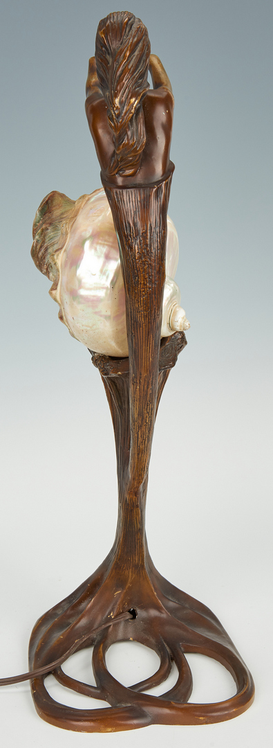 Lot 870: Gustav Gurschner, Bronze Lamp