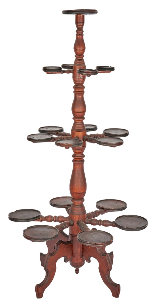 Lot 891: Revolving Country Store Wood Display Stand