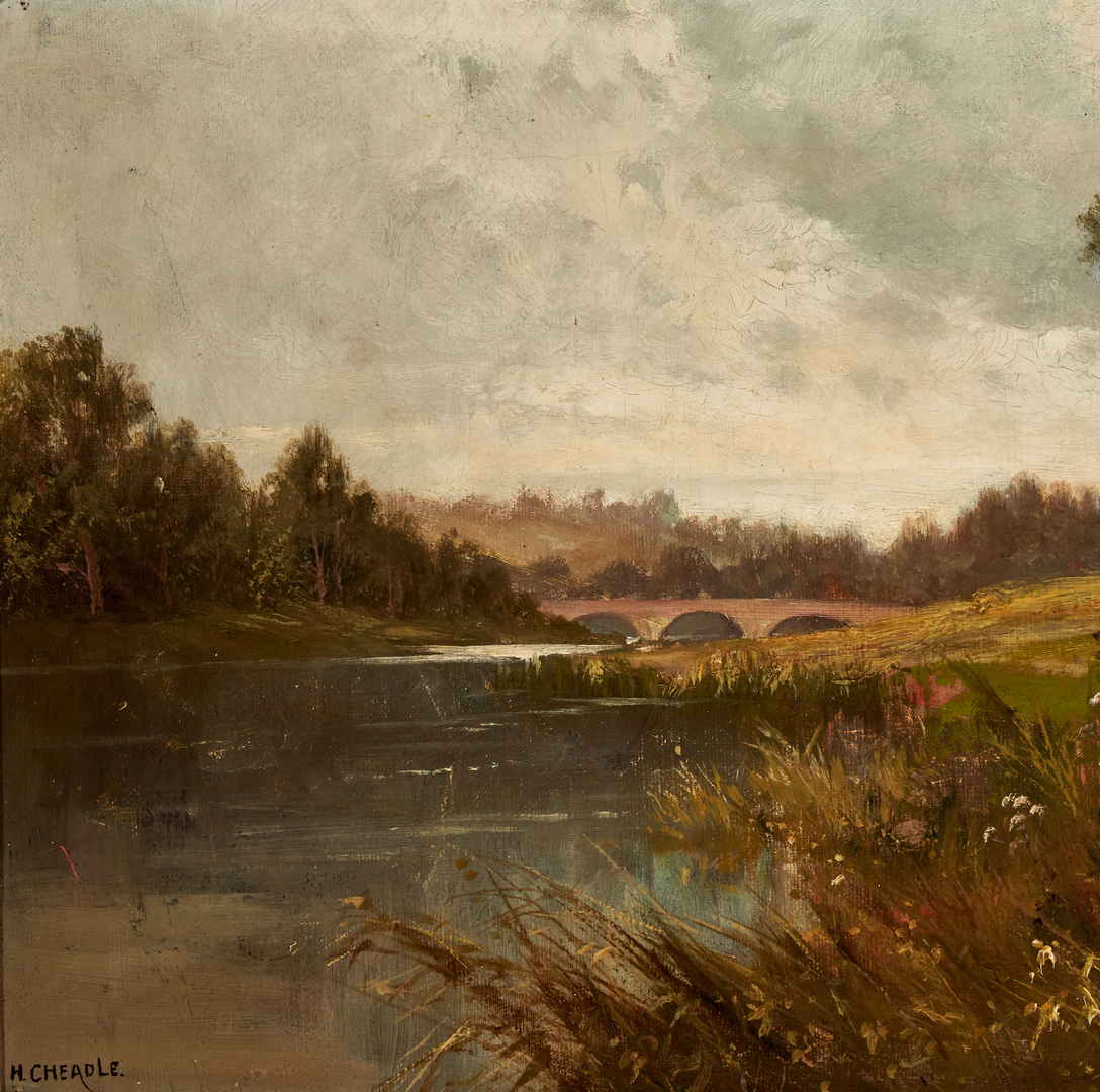 Lot 915: Henry Cheadle O/C, River Landscape