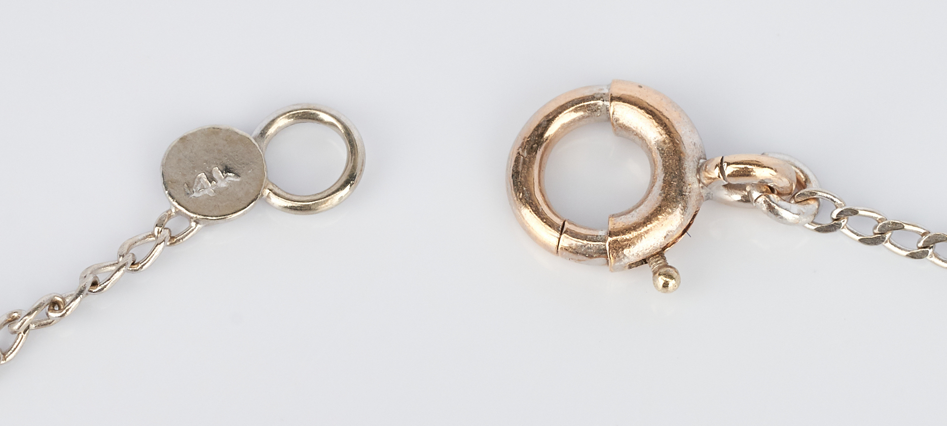 Lot 935: 4 Jewelry Items: 2 Rings & 2 Cross Pendants