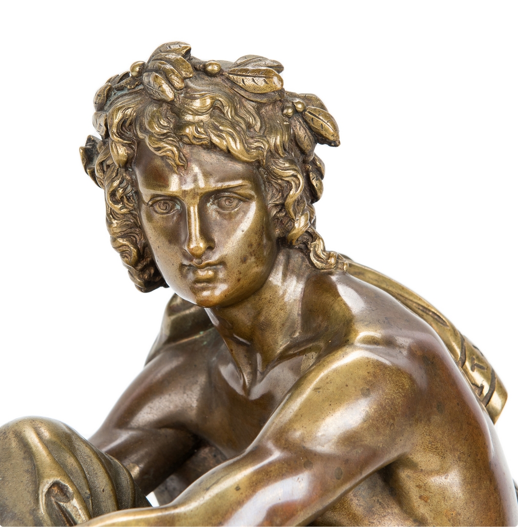 Lot 93: A. Carrier French Bronze of Male Figure