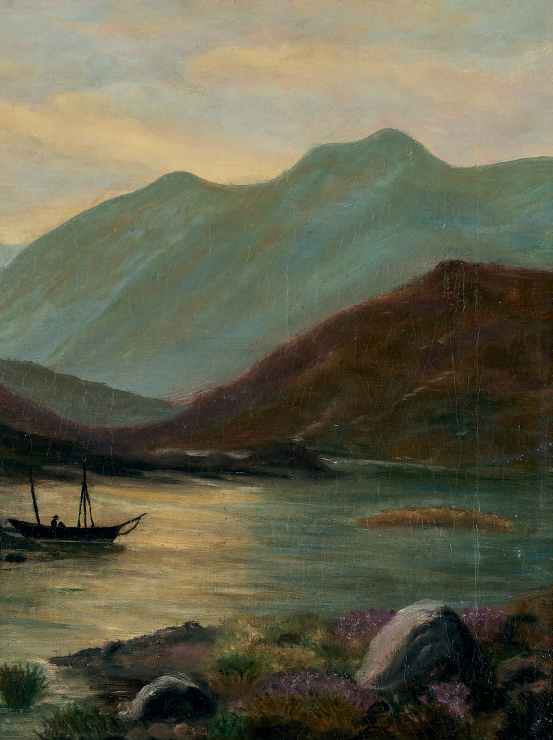 Lot 997: Painting of Lakes, possibly Richard Whately West