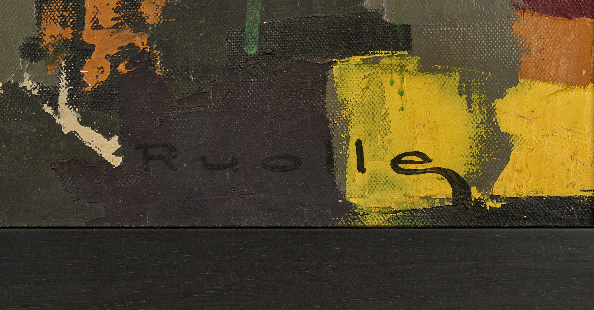 Lot 999: Lucien Ruolle o/c abstract painting
