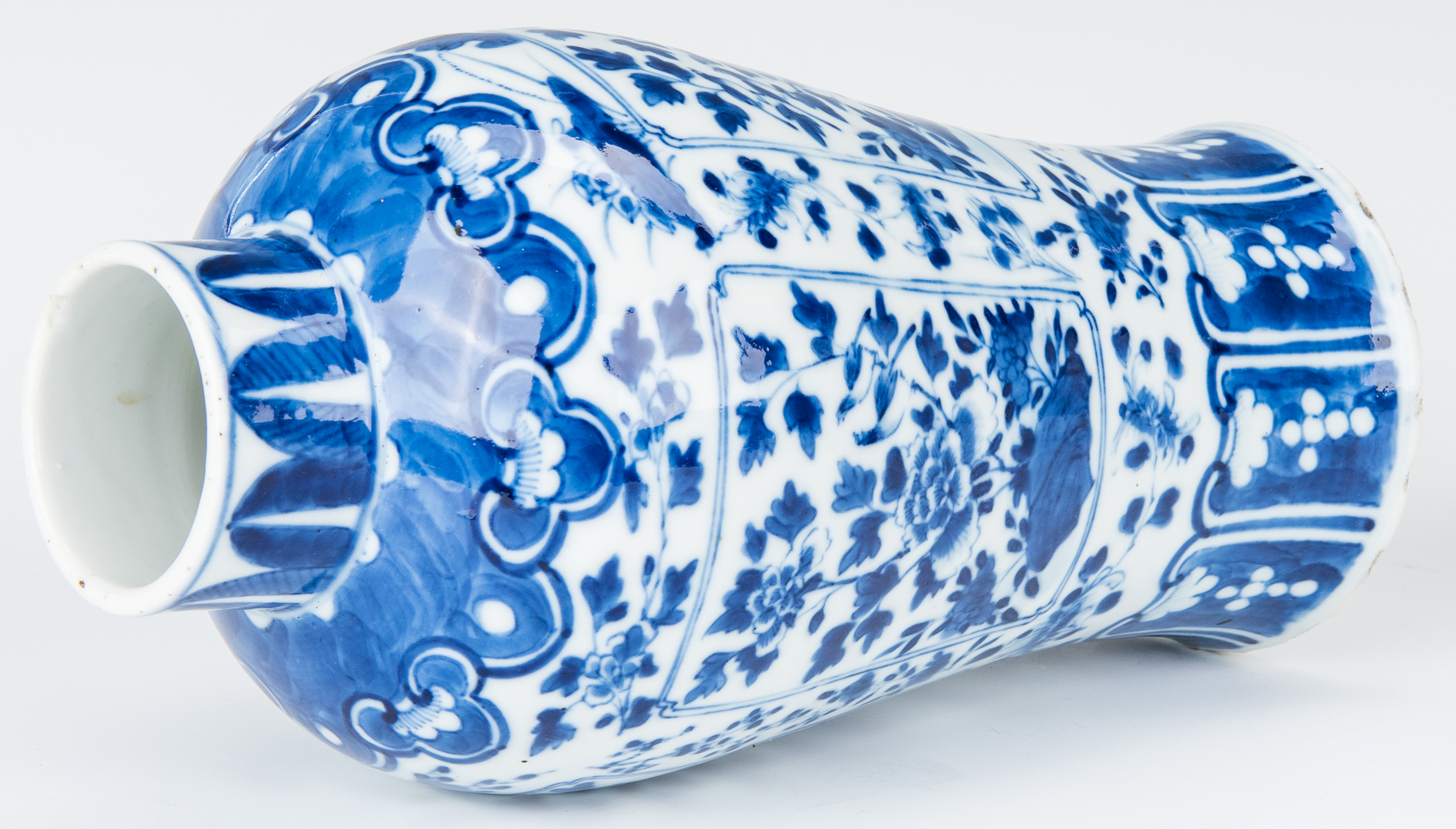 Lot 1001: Pr. Chinese Blue and White Vases plus Cloisonne Vase, 3 items