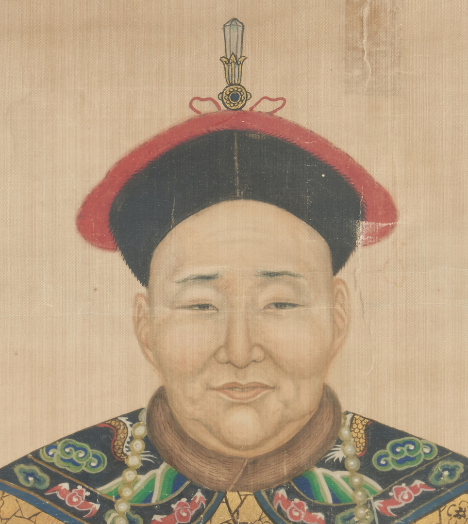 Lot 1005: Chinese Ancestral Portrait of a Nobleman