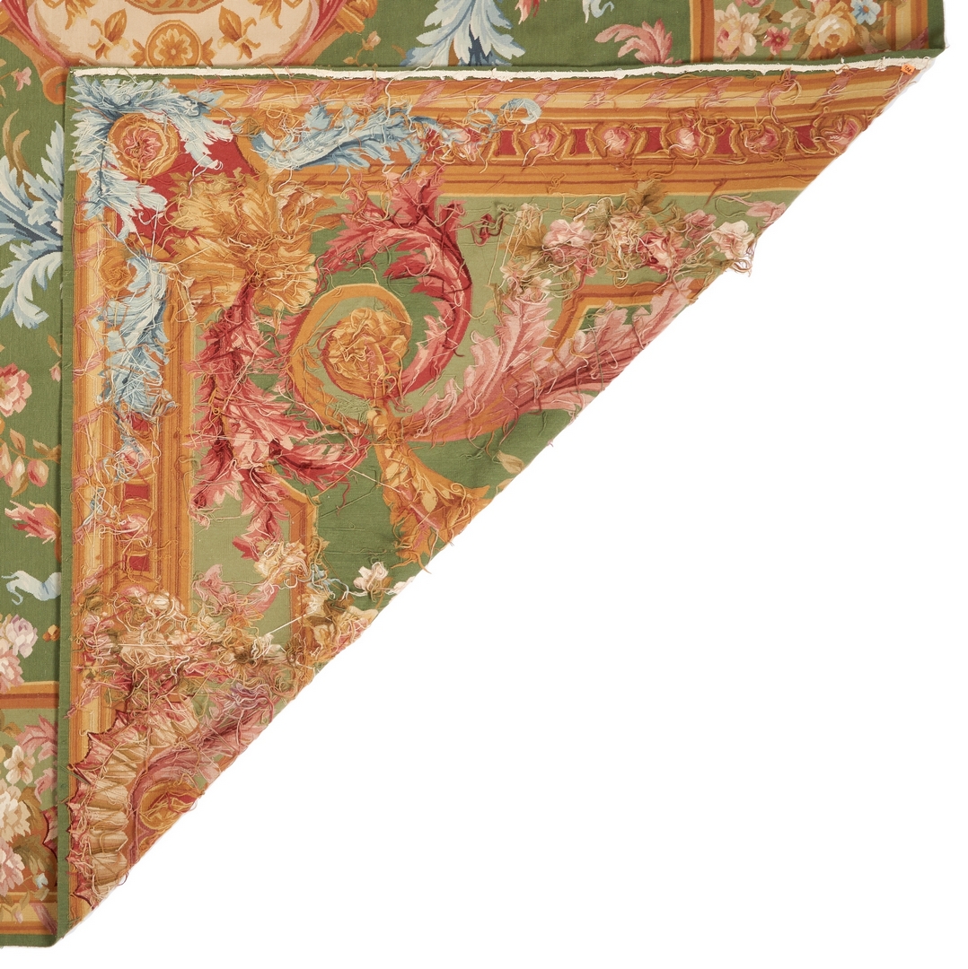 Lot 1021: Aubusson Style Needlepoint Carpet, 14' x 10'