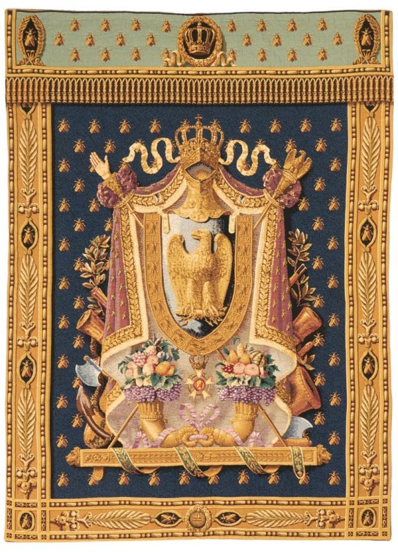Lot 1022: Napoleonic Coat of Arms Tapestry