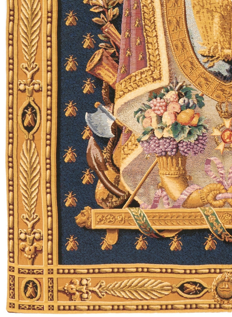 Lot 1022: Napoleonic Coat of Arms Tapestry