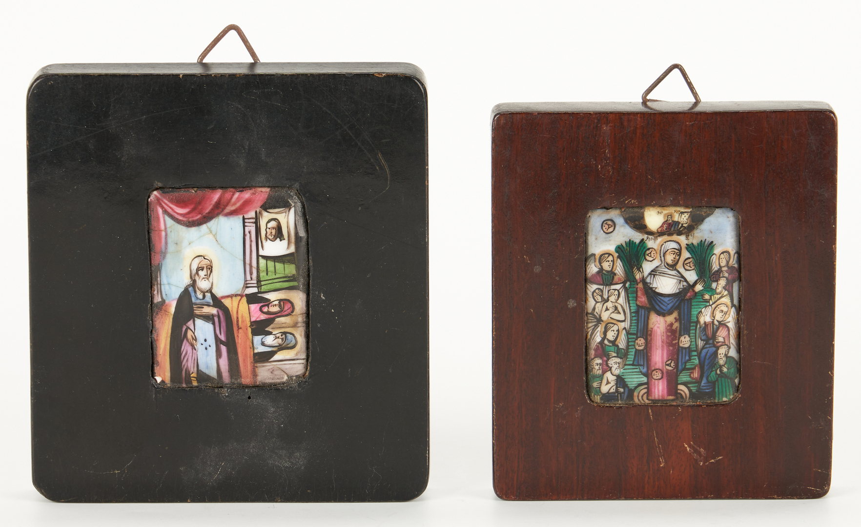 Lot 103: 5 Small Religious Paintings, incl. Icons