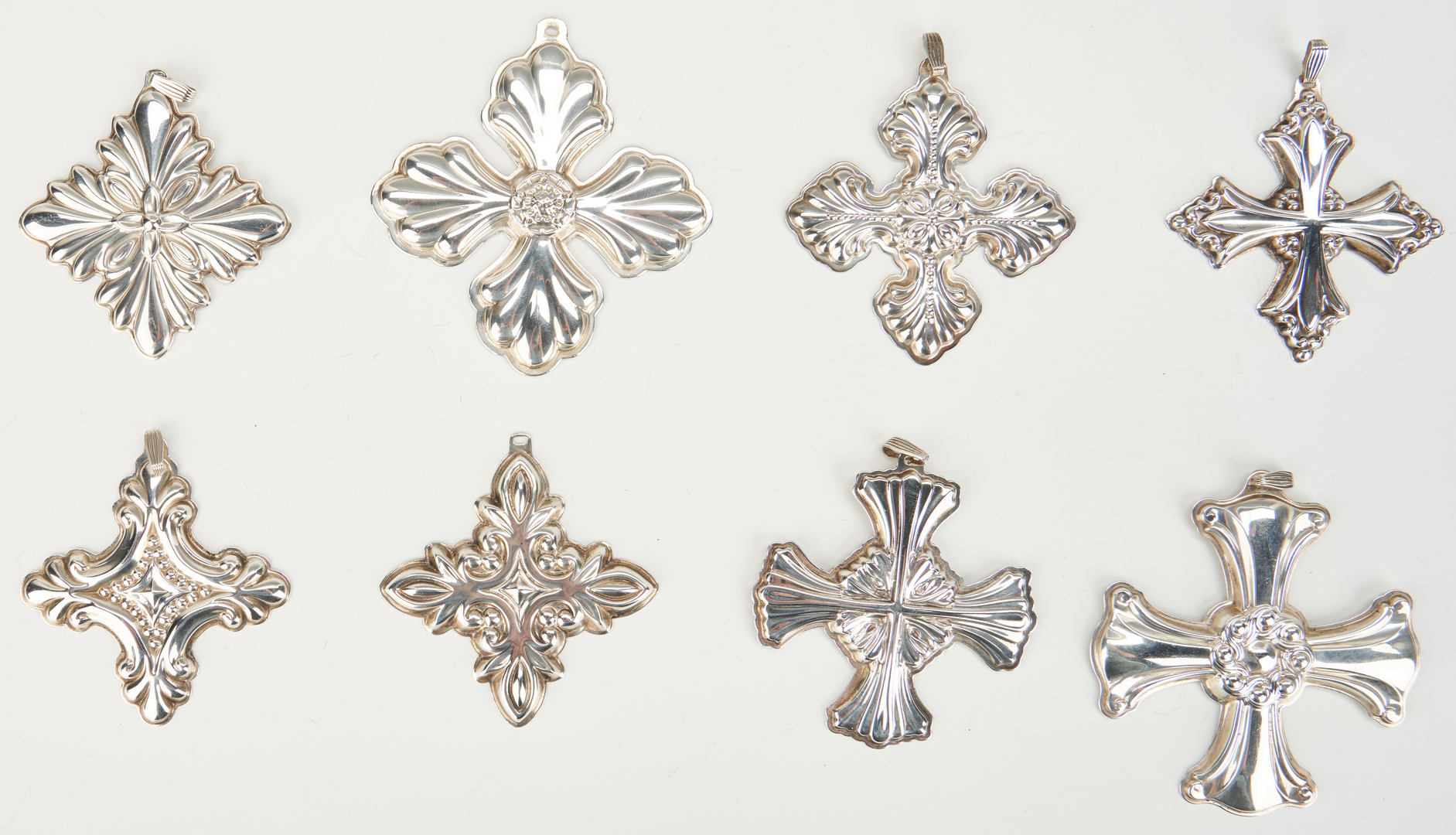Lot 1051: 31 Reed & Barton, Towle & Gorham Sterling Crosses