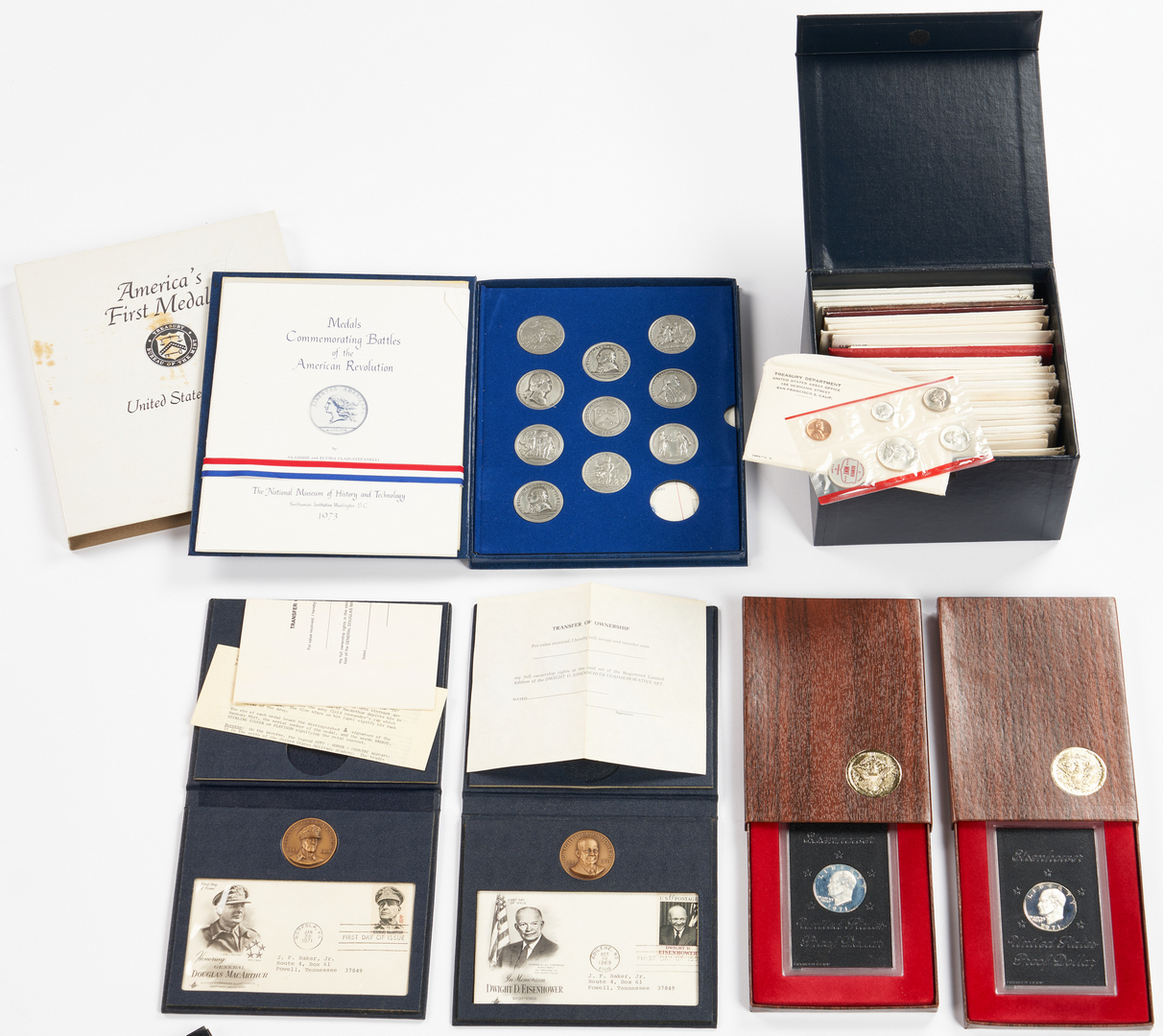 Lot 1063: Asst. U.S. Mint Proof Sets, Medals, & More
