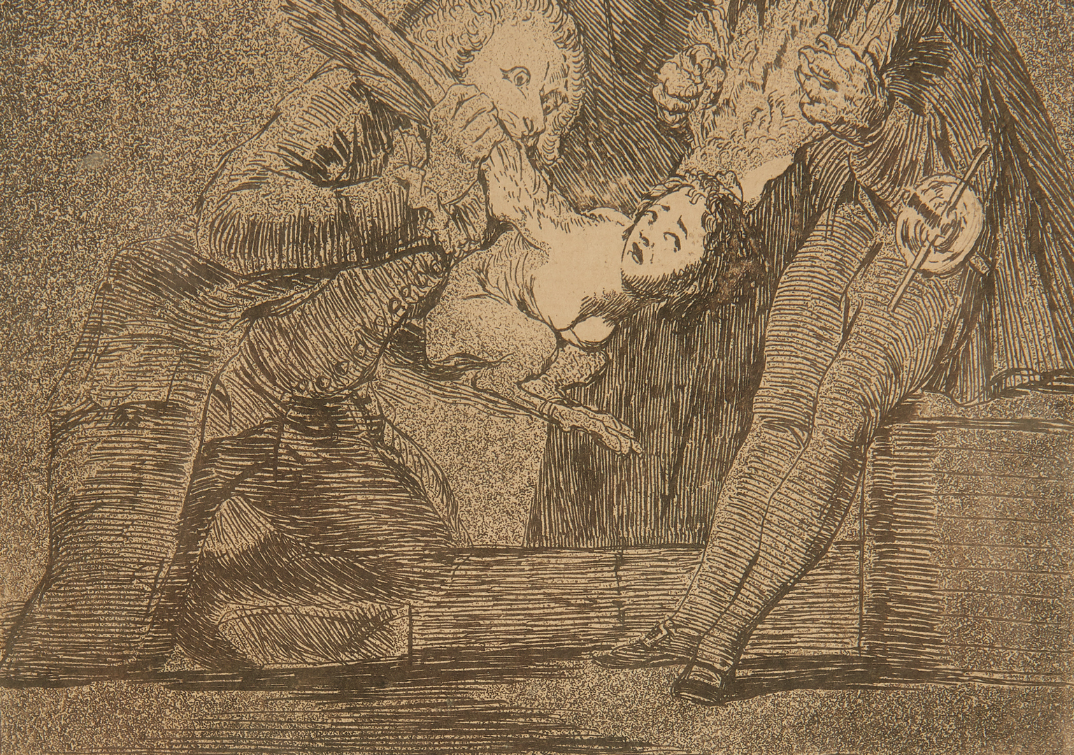Lot 107: 3 Etchings After Rembrandt and Goya
