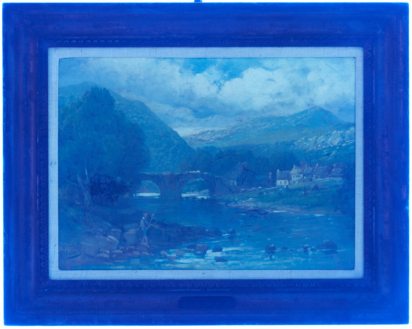 Lot 112: 2 Scottish Landcapes by Andrew Melrose incl. Bothwell Castle