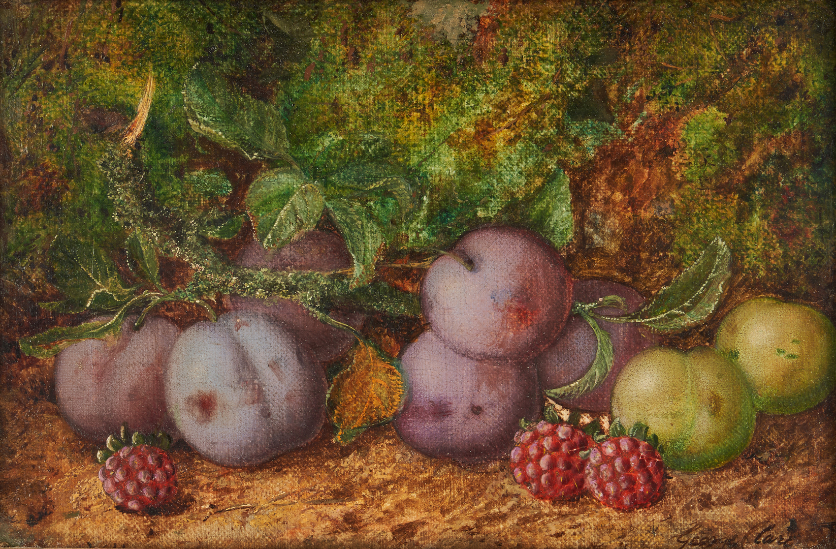 Lot 118: 3 English O/C Still Life Paintings, G. Clare