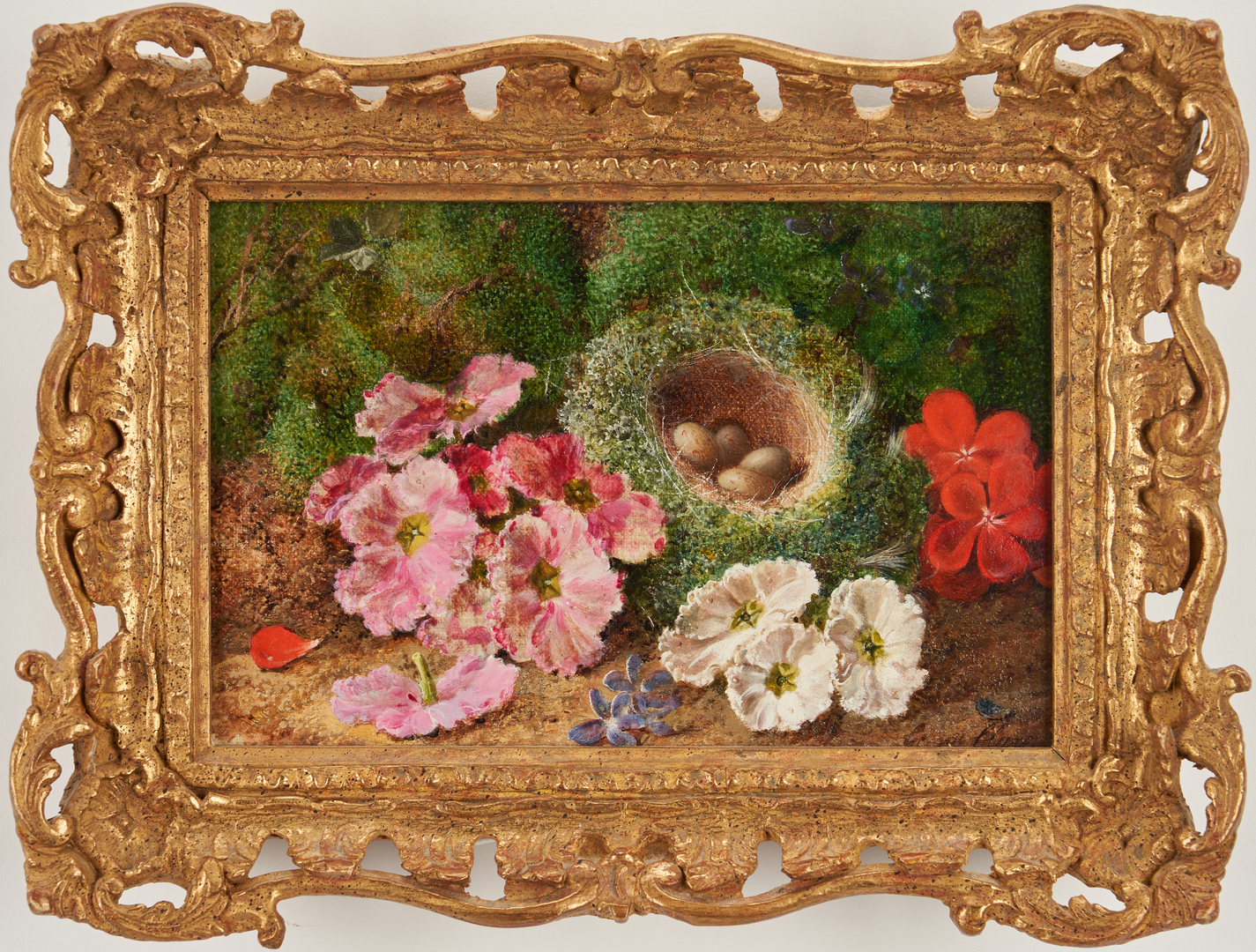 Lot 118: 3 English O/C Still Life Paintings, G. Clare