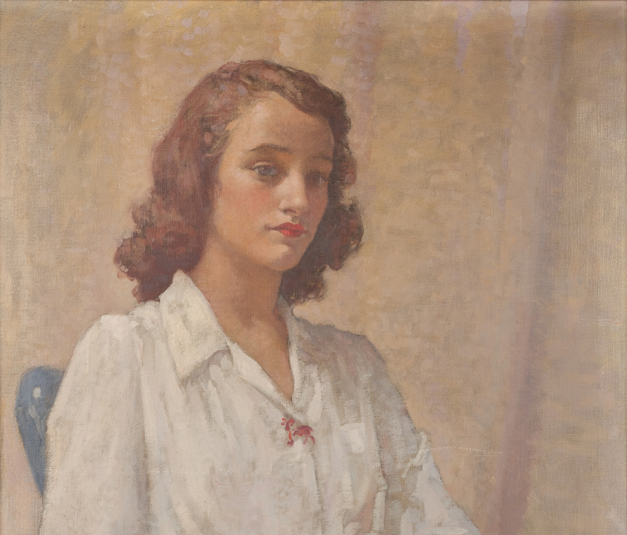 Lot 133: Arthur Spear O/C Painting, Portrait of Ruth Norton White