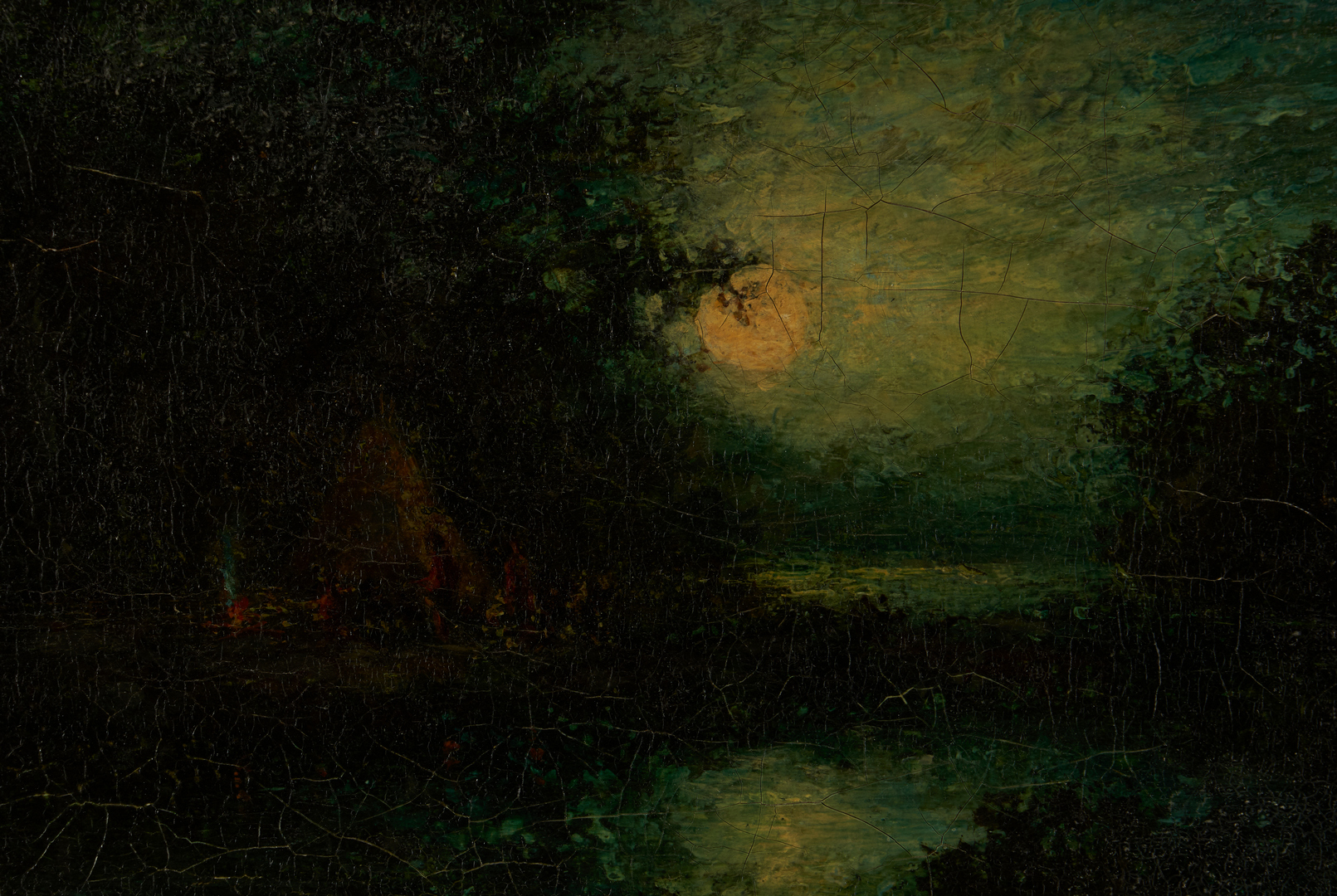 Lot 137: Hudson Kitchell, 2 Nocturnal Oil Landscapes