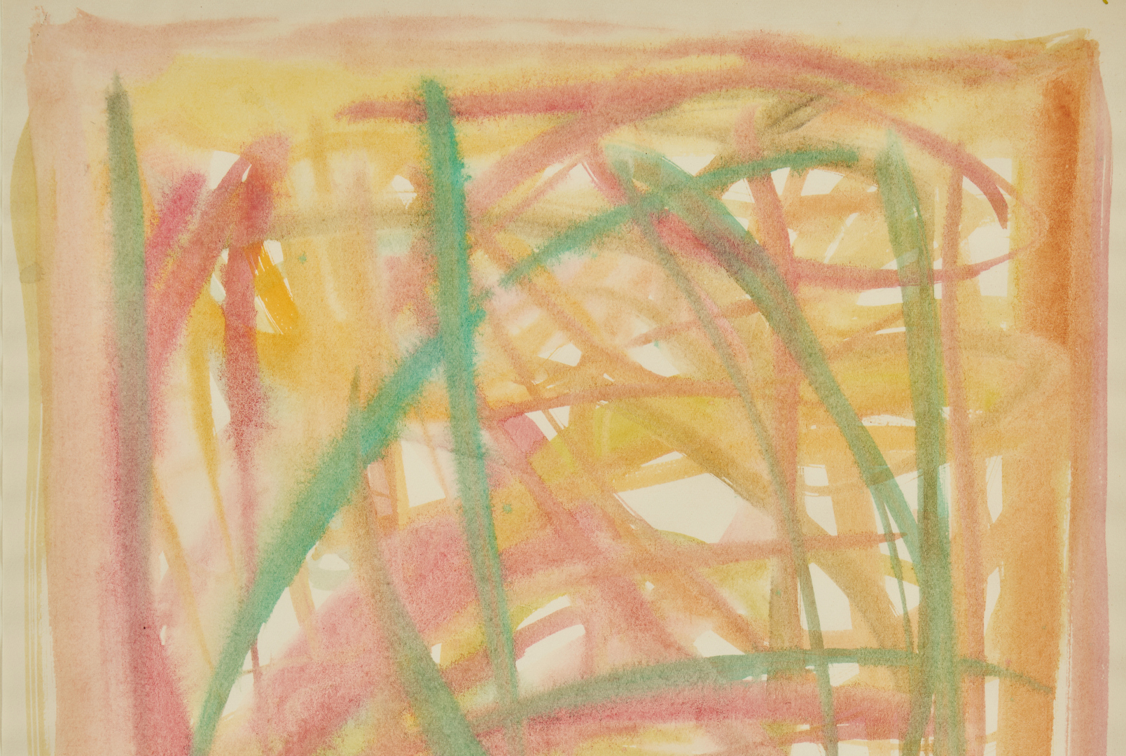 Lot 150: Beauford Delaney Abstract Watercolor, "Composition"