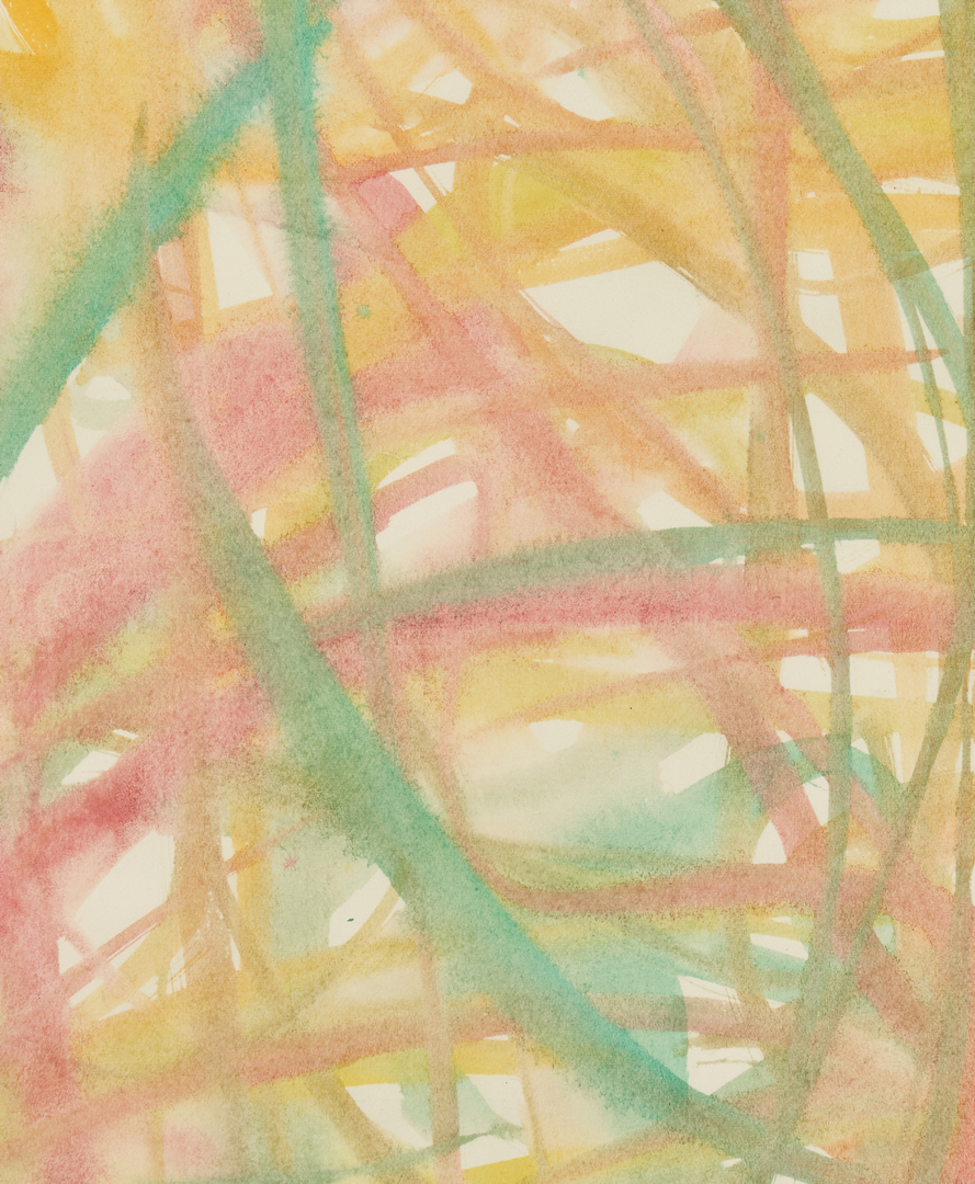 Lot 150: Beauford Delaney Abstract Watercolor, "Composition"