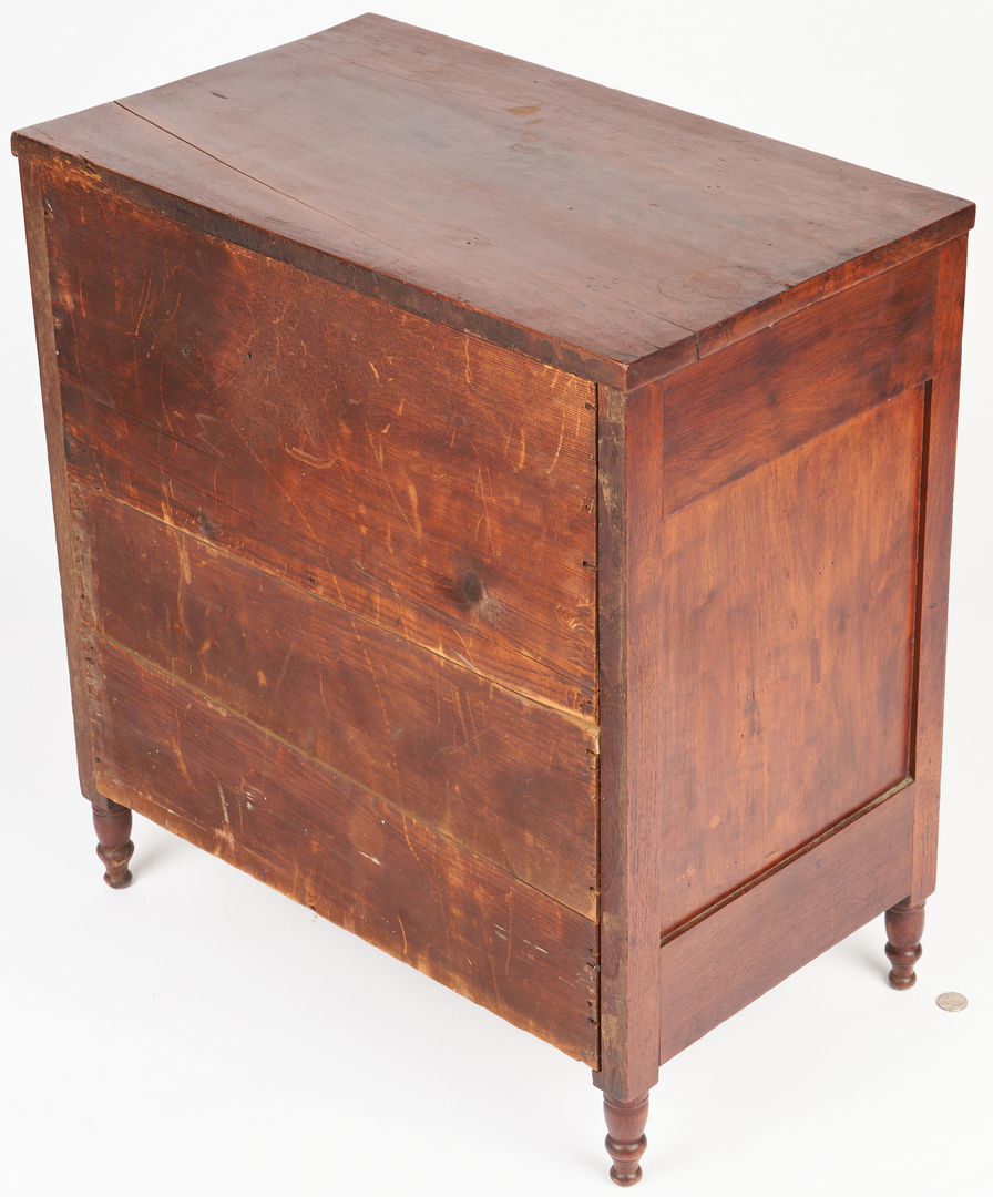 Lot 156: Southern Tiger Maple and Walnut Miniature Chest
