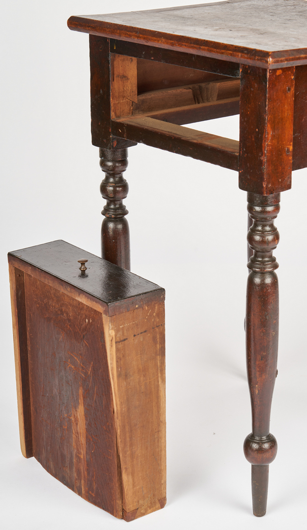 Lot 168: Middle TN Diminutive 1-Drawer Stand, Original Surface