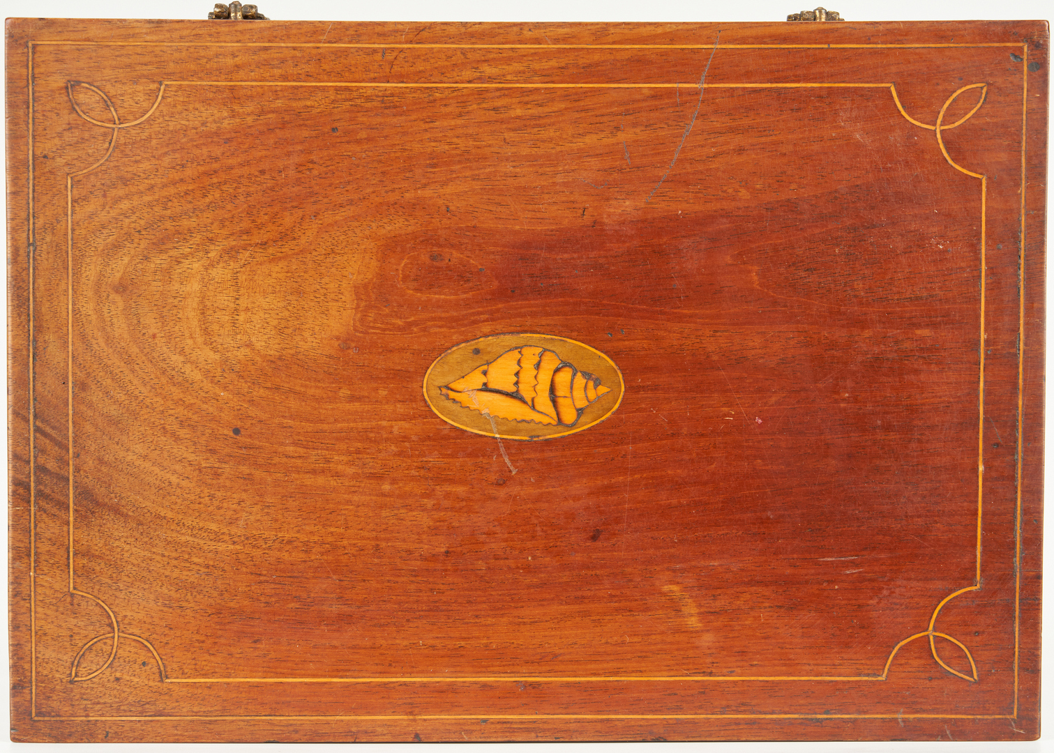 Lot 188: American Miniature Chest of Drawers, Shell Inlay
