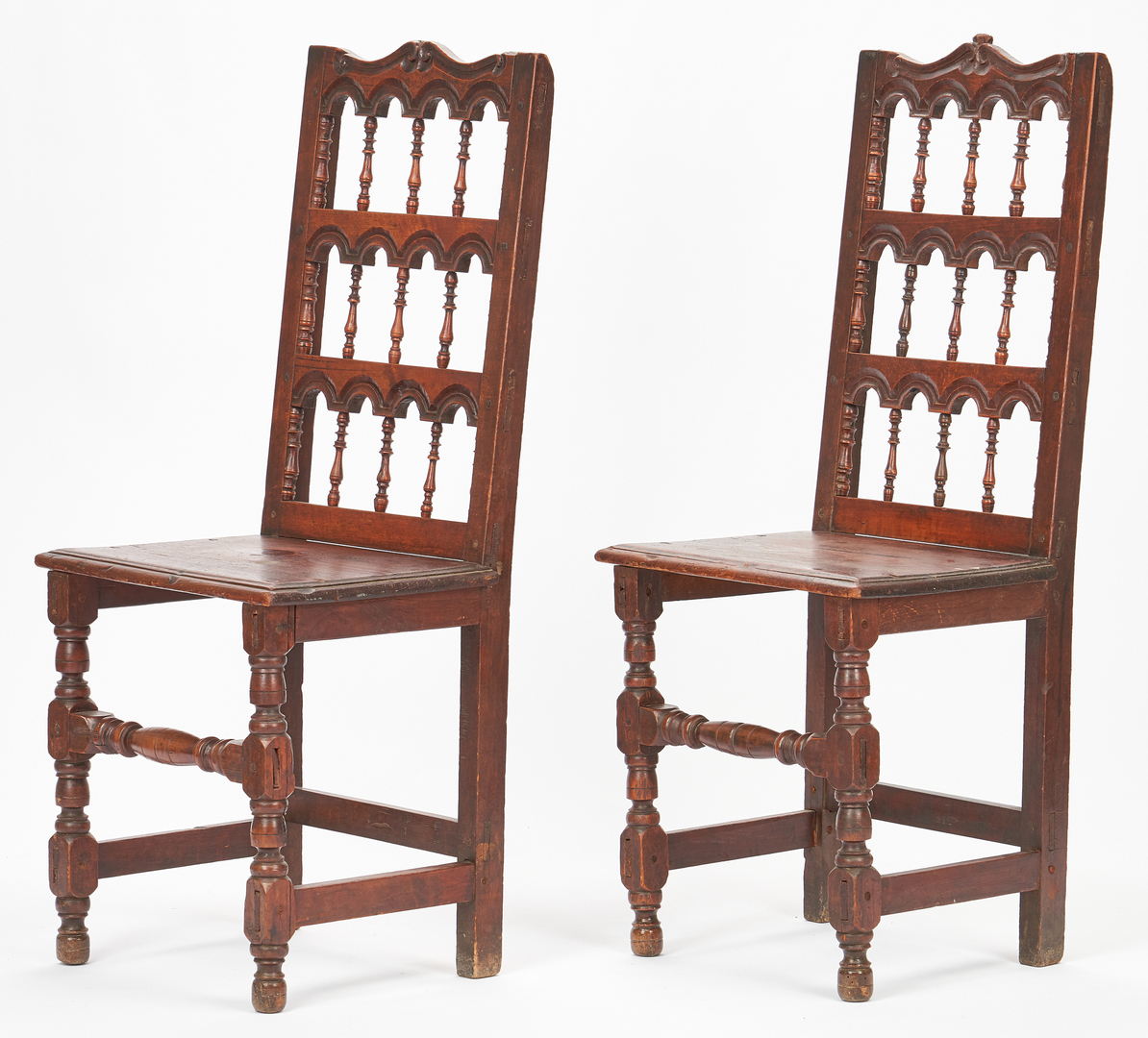 Lot 206: 3 17th Century Chairs, Spanish & English