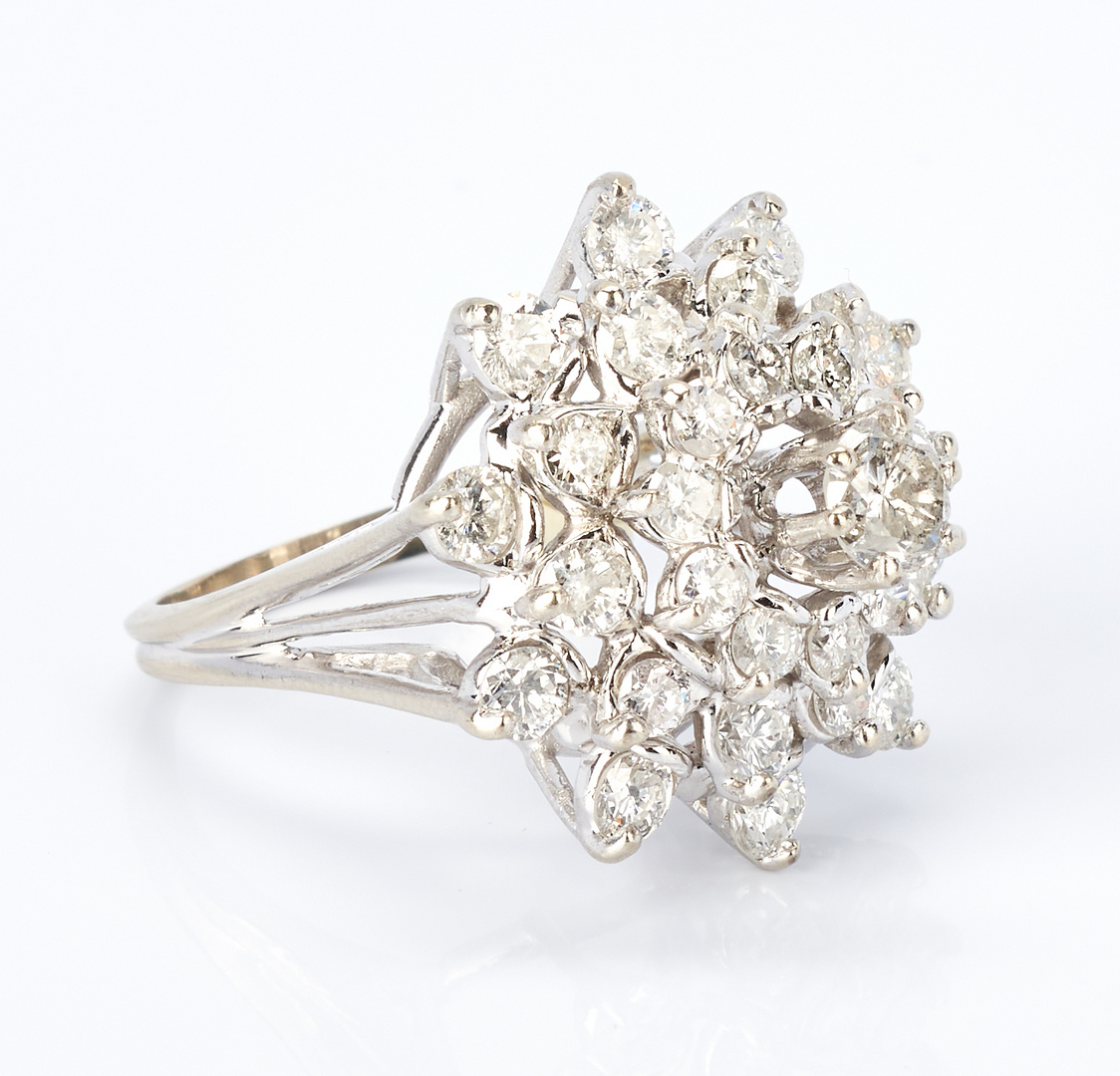 Lot 230: Ladies Diamond "Snowflake" Dinner Ring