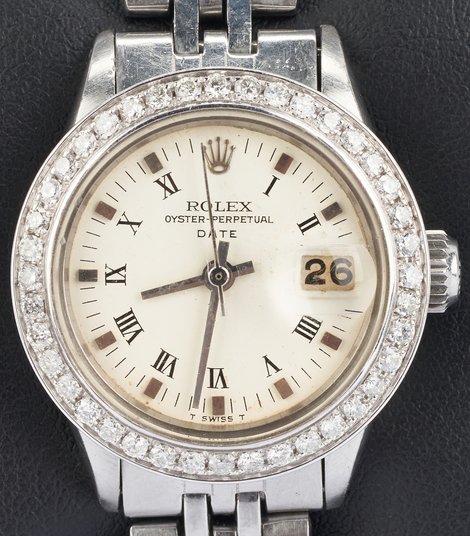 Lot 233: Ladies Rolex Datejust w/ Diamond Bezel