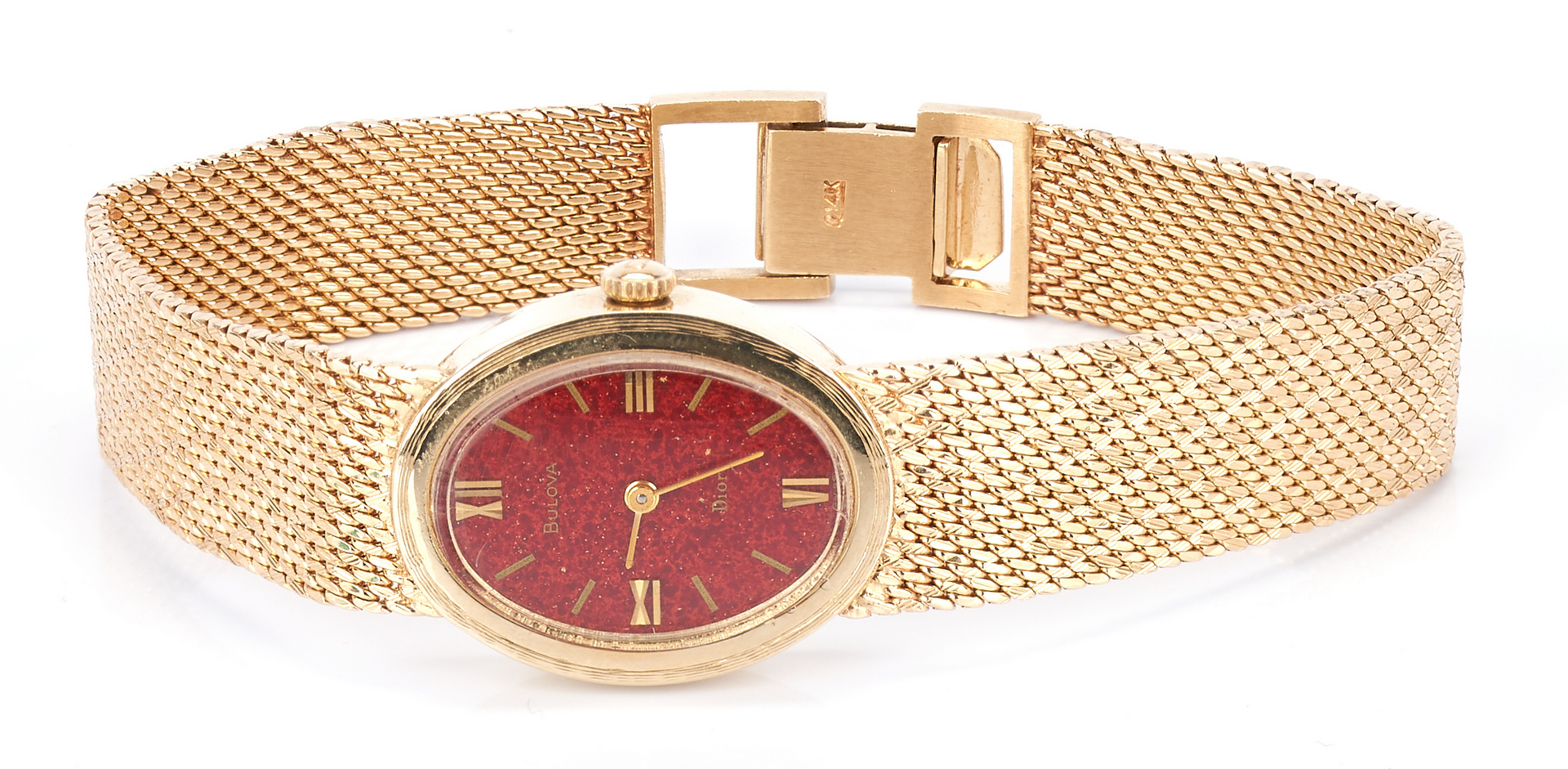 Lot 234: Vintage Lady's Bulova Dior 14K Wristwatch