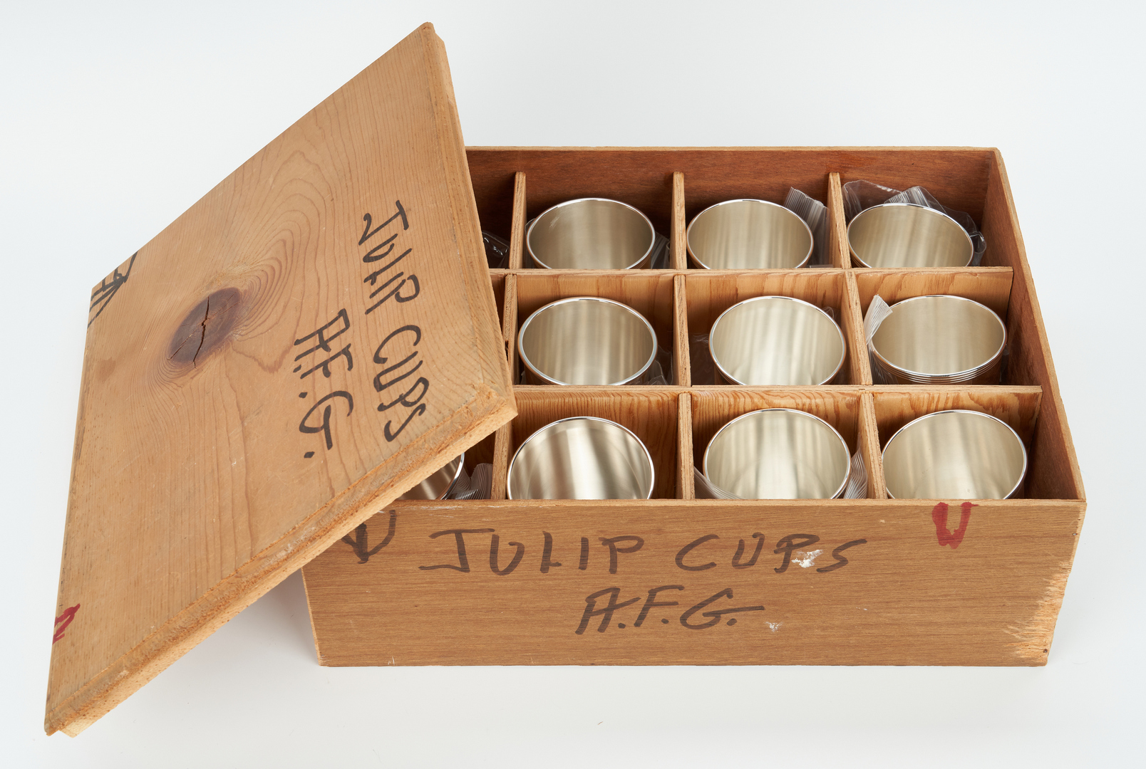 Lot 238: 12 Alvin Sterling Julep Cups