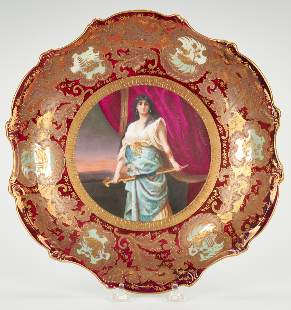 Lot 261: 4 European Porcelain Items, Royal Vienna & Dresden
