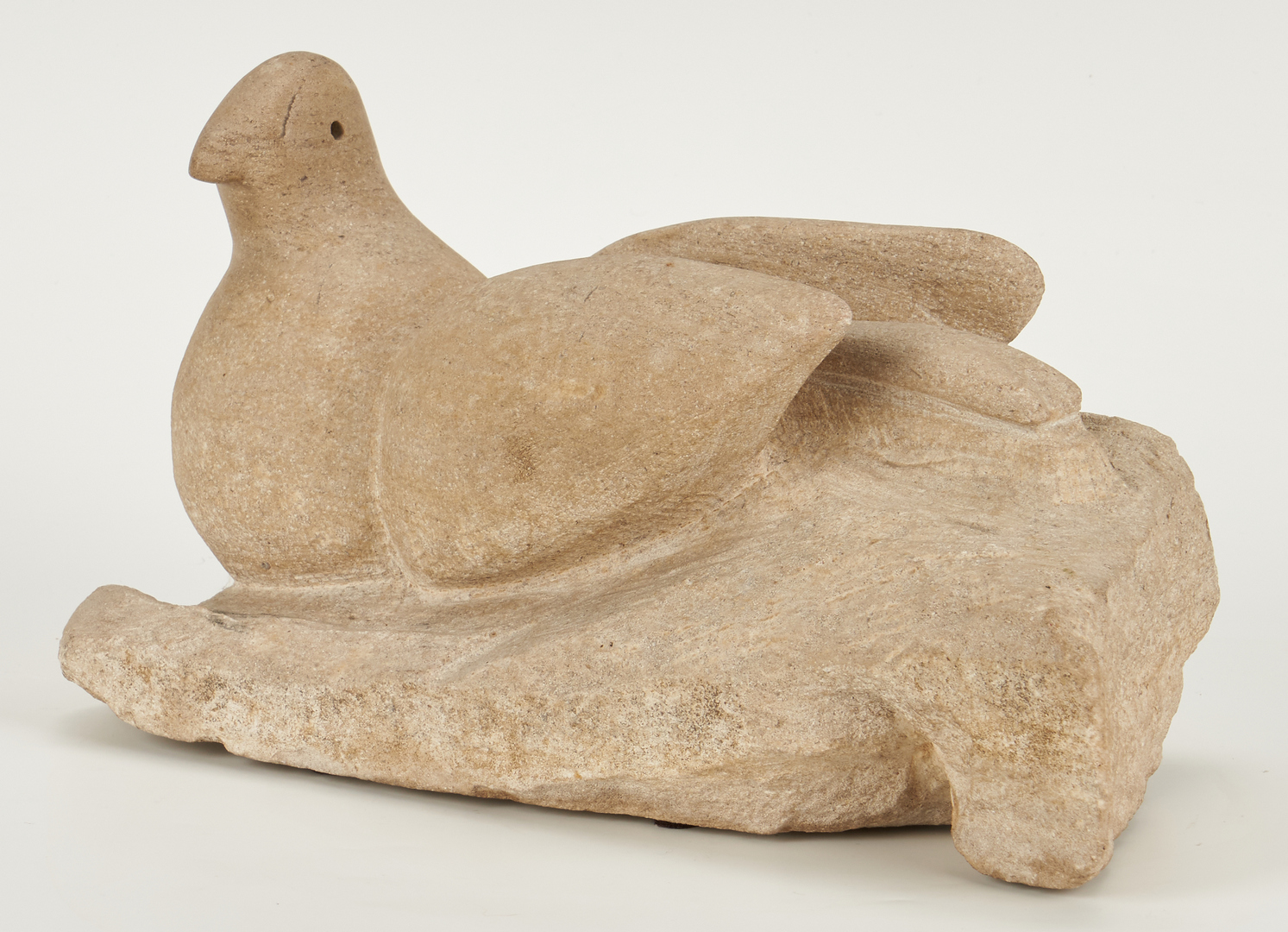 Lot 277: Bill Ralston Carved Stone Sculpture of a Dove