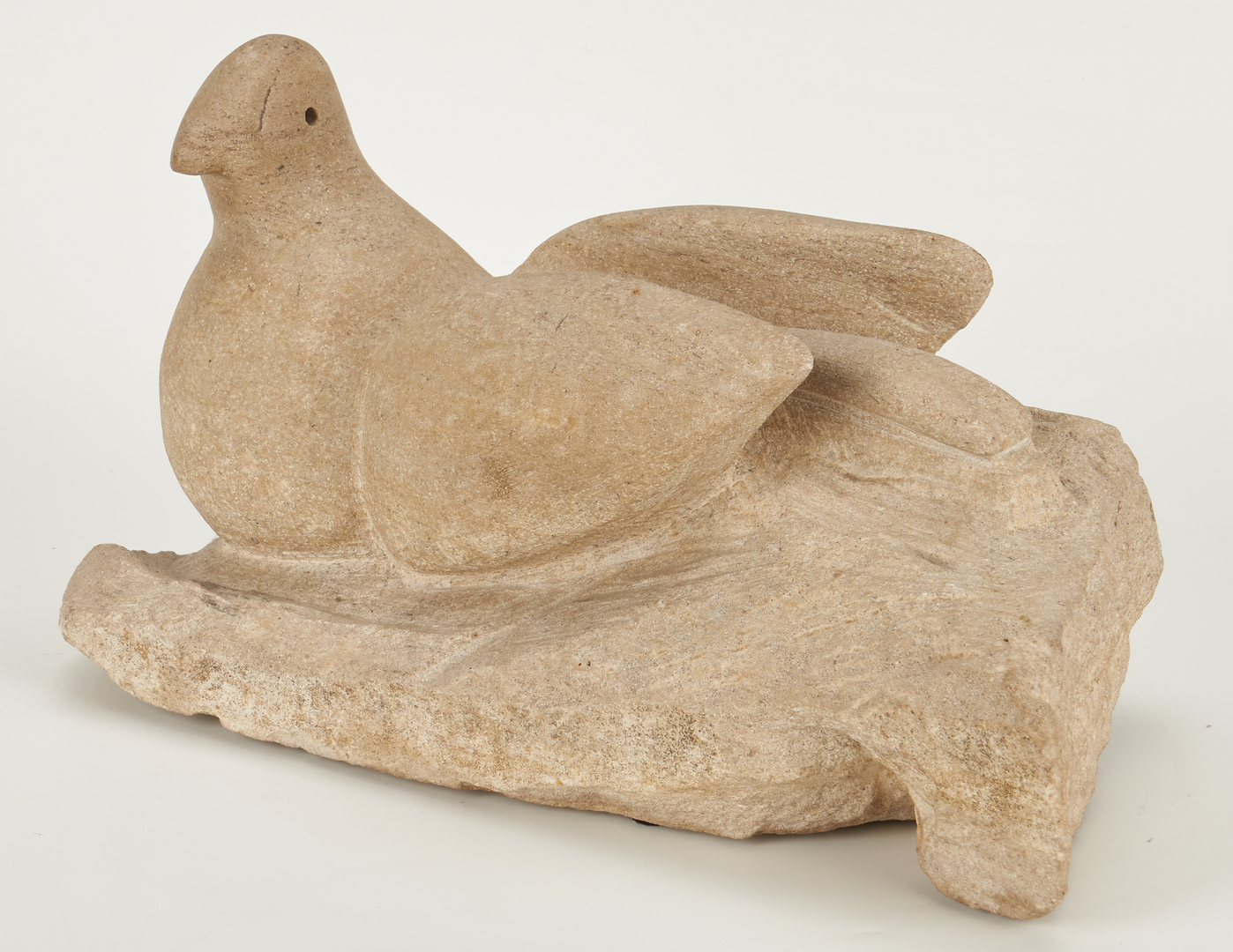 Lot 277: Bill Ralston Carved Stone Sculpture of a Dove
