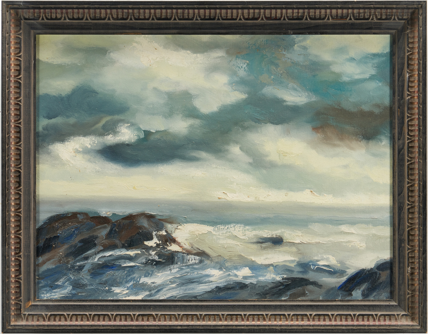 Lot 285: C. Kermit Ewing Oil on Canvas  Seascape